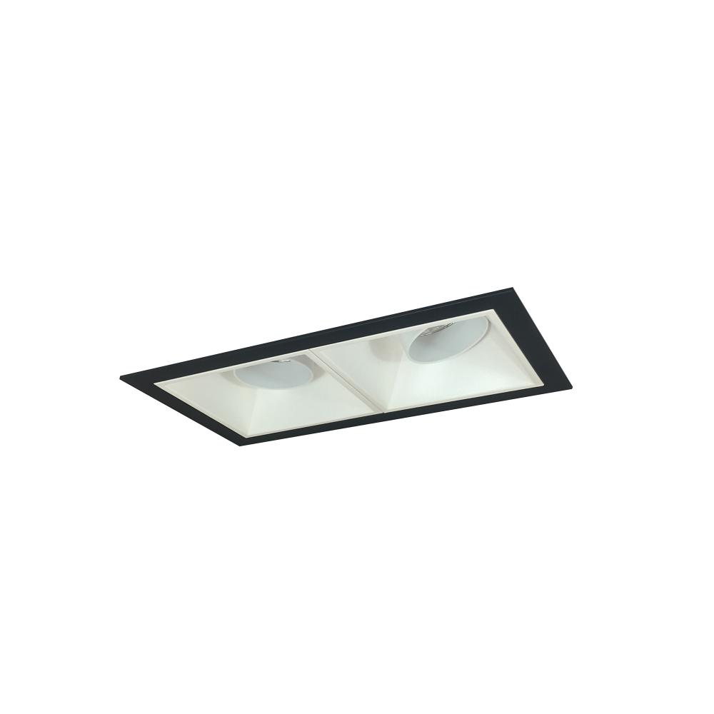 Iolite MLS 2-Head Trim Set, Black Flange, Comfort Dim, 800lm, MPW Adj. Gimbal/Wall Wash Trims