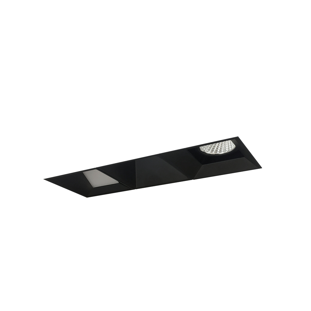 Iolite MLS 3-Head Trimless Reflector Kit, Comfort Dim, 800lm, Black Fixed Downlt./Wall Wash Trims