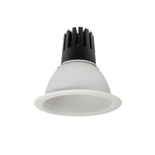 Nora NC3-61L540FMPW/EMI - 6" Sapphire III Round Open Reflector for Integral EM Test Switch, 4500lm, 4000K, Flood Optic,
