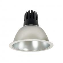 Nora NC3-81L330FDMPW - 8" Sapphire III Round Open Reflector, 2500lm, 3000K, Flood Optic, Diffused Clear Reflector/Matte