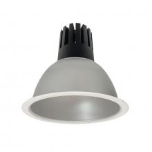 Nora NC3-81L427FHZMPW - 8" Sapphire III Round Open Reflector, 3500lm, 2700K, Flood Optic, Haze Reflector/Matte Powder