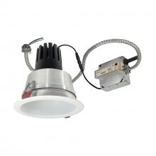 Nora NCR3-61L427FP01MPW - 6" Sapphire III Retrofit, Matte Powder White Reflector/Matte Powder White Flange, 120V; Phase
