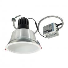 Nora NCR3-81L440FC01MPW - 8" Sapphire III Retrofit, Matte Powder White Reflector/Matte Powder White Flange, 120V; 0-10V