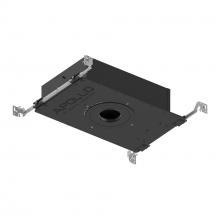 Nora NHAPIC-3R05L13025DC - 3" Apollo Round IC Air-Tight New Construction Housing w/ 0.5" to 0.875" Ceiling Collar,