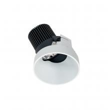 Nora NIO-4RTSLA30QMPW - 4" Iolite LED Round Trimless Adjustable Slot, 10-Degree Optic, 850lm / 12W, 3000K, Matte Powder