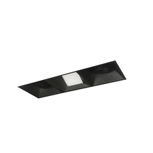 Nora NMIOTL-13-NF-AAW-50X-10-B - Iolite MLS 3-Head Trimless Reflector Kit, 5000K, 1000lm, Black Adj. Snoot/Wall Wash Trims