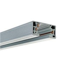 Nora NT-2302S - 4' Track, 2 Circuit, Silver