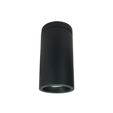 Nora NYLD2-6S10227BBB4 - 6" Cobalt Surface Mount Cylinder, Black, 1000L, 2700K, Black/Black Baffle, 120V Triac/ELV/0-10V