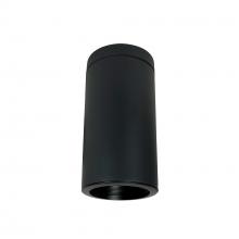 Nora NYLI-6SL201BBB - 6" Cylinder, Black, Surface Mount, 20W Med Base LED, Ref., Black