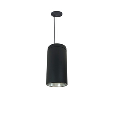 Nora NYLS3-6C1L435FC12DBB - 6" Sapphire III Cable Mount Black Cylinder, Diffused Clear Reflector/Black Flange, 120-277;