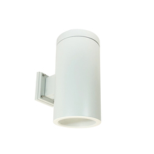 Nora NYLS3-6W1L330NC12WWW - 6" Sapphire III Wall Mount White Cylinder, Matte Powder White Reflector/Matte Powder White