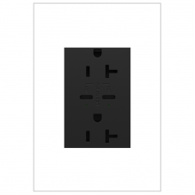 Legrand ARTRUSB20PD30G4 - adorne 20A Tamper-Resistant Ultra-Fast Plus Power Delivery USB Type-C/C Outlet, Plus-Size, Graphite