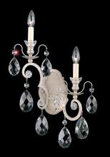 Schonbek 1870 3757-51 - Renaissance 2 Light 120V Wall Sconce in Black with Heritage Handcut Crystal