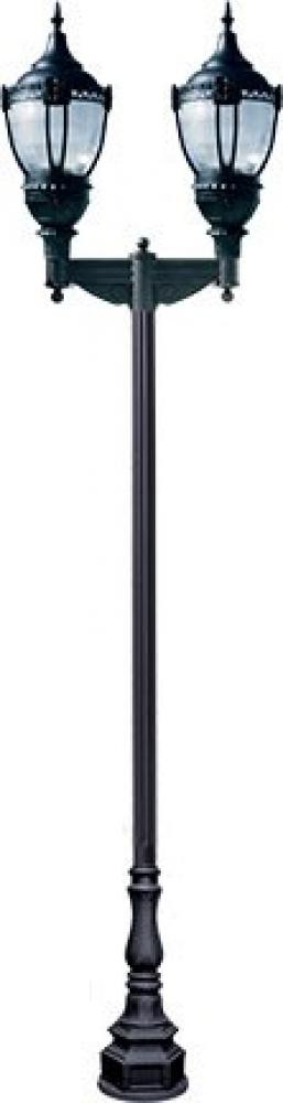 CAST ALUM DRK TOP DECO BASE ACORN FIX 2 X 120W LED 120