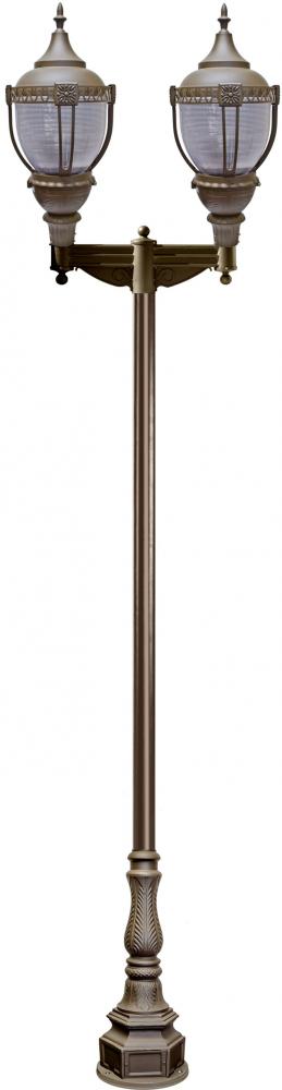 CAST ALUM DRK TOP DECO BASE ACORN FIX 2 X 100W HPS MT