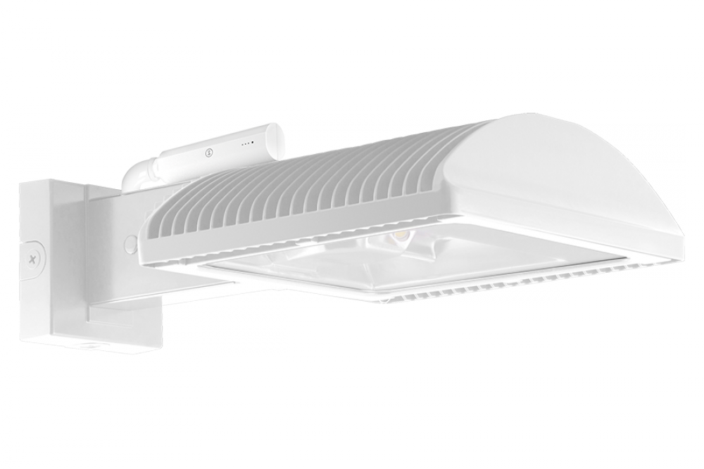 WALL PACKS 14953 LUMENS WPLED TYPE II 125W 3000K 0-10V DIMMING LIGHTCLOUD CONTROLLER WHITE