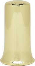 Satco Products Inc. 90/137 - Steel Finial; 1/4-27; 1-1/2"; Brass Plated