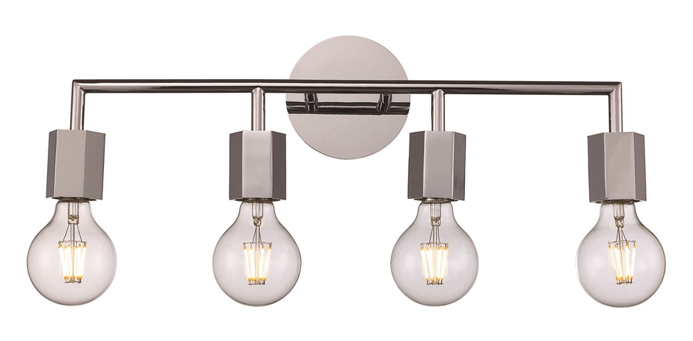 Placerville Bulb-Style Industrial 4-Light Vanity Light