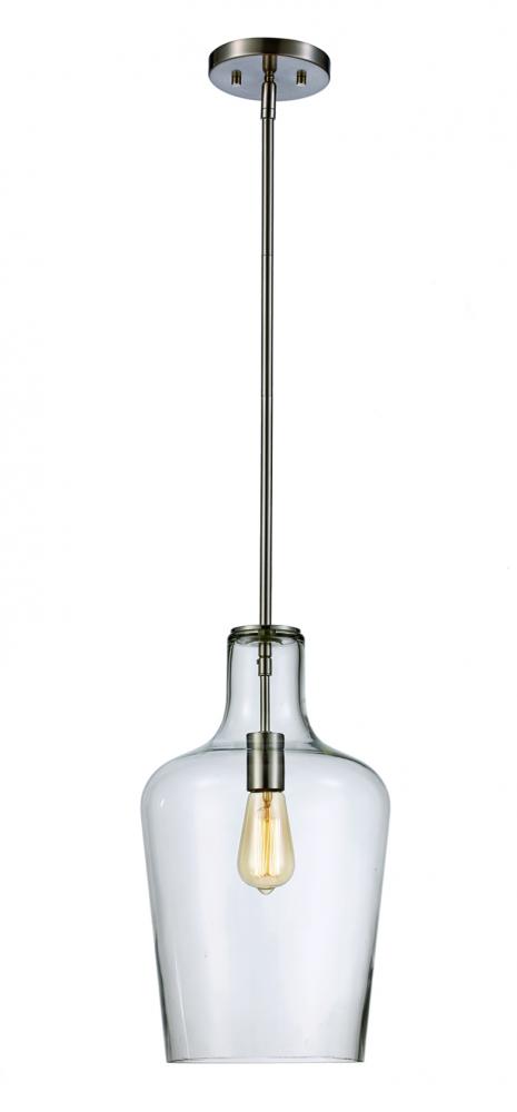 1LT PENDANT RAVEN CL-BN