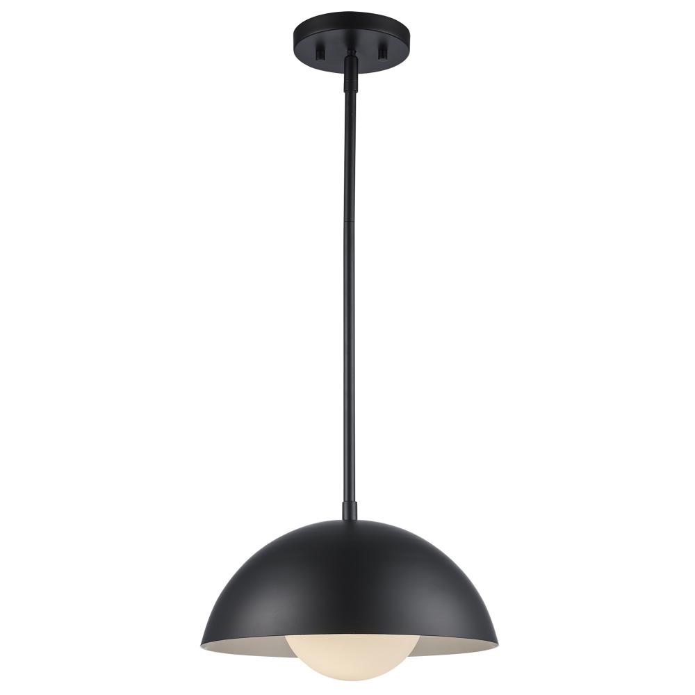 1LT PEND-12" METAL SHADE+GLOBE