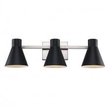 Trans Globe 22383 BK-BN - Vanity Lighting Black/Brushed Nickel