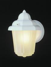 Trans Globe 4160 WH - Dale Collection 1-Light Pagoda Tiered Frosted Glass Wall Light