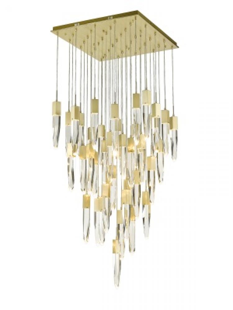 Aspen Collection 41 Light Clear Crystal Multi Port Pendant
