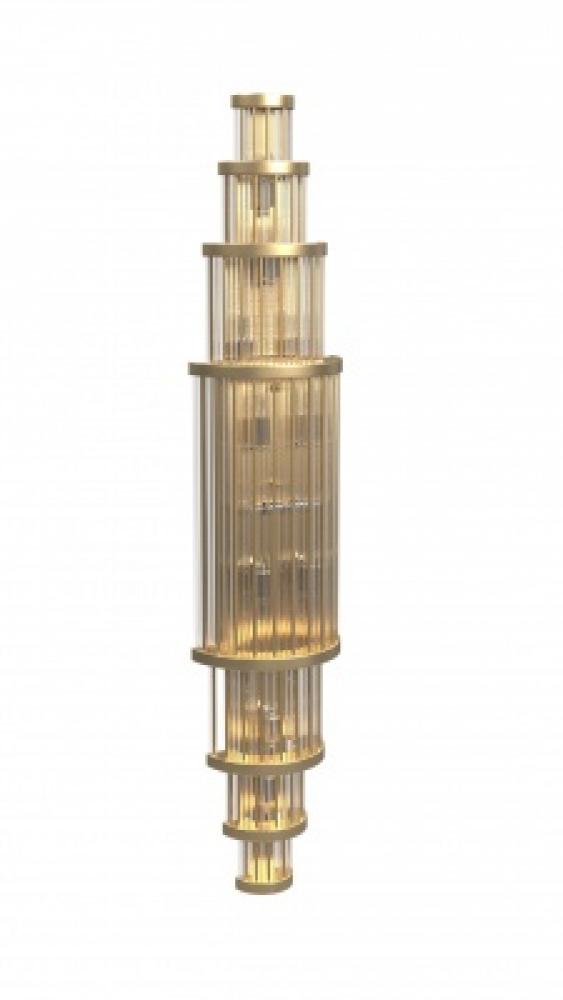 Waldorf Metal And Glass Rod Wall Sconce