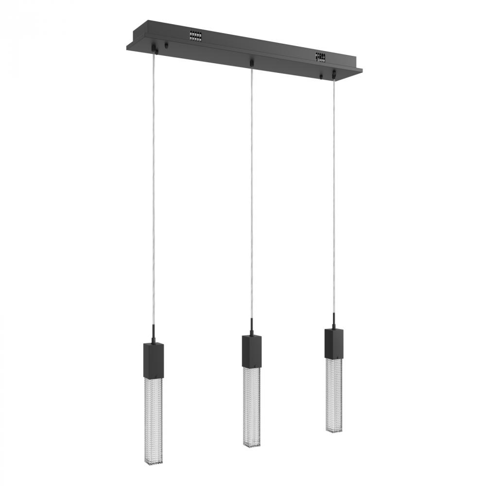 Boa Collection 3 Light Studded Glass Multi Port Pendant