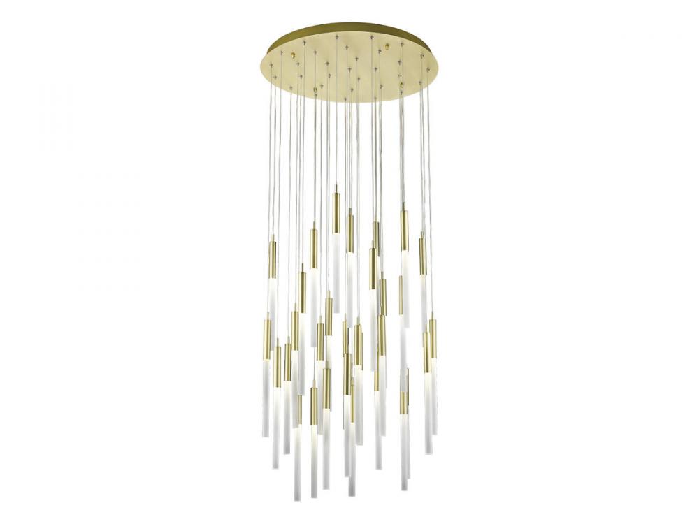 Main Street Collection 31 Light Frosted Glass Multi Port Pendants