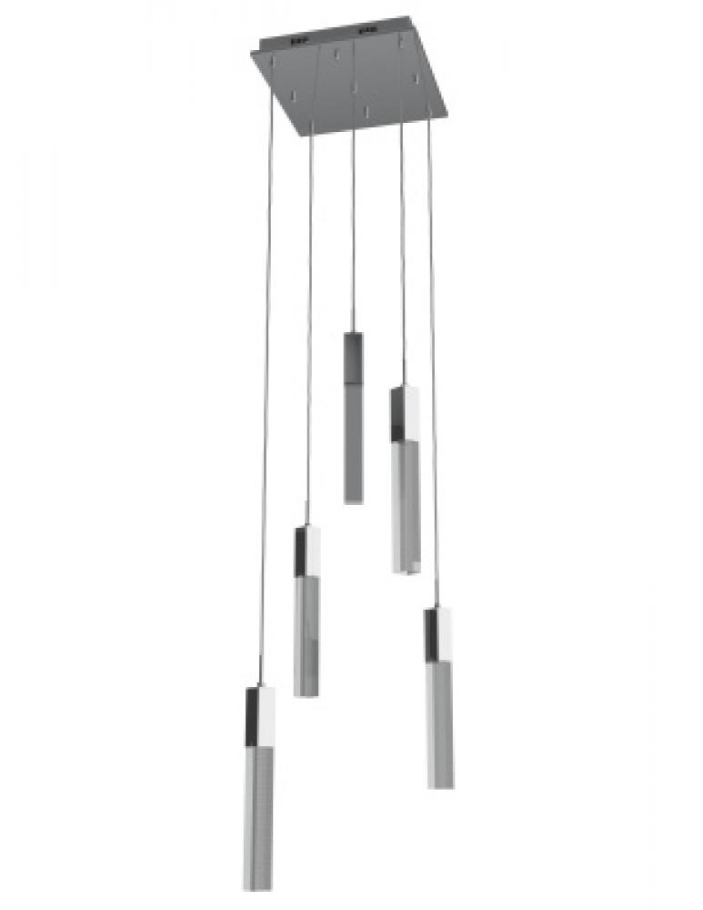 The Original Glacier Snow Collection 5 Light Acyrlic Multi Port Pendant