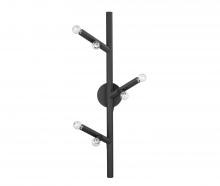 Avenue Lighting HF8886-BLK - The Oaks Black 6 Light Wall Sconce