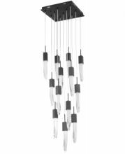 Avenue Lighting HF1905-13-AP-BK-C - Aspen Collection 13 Light Clear Crystal Multi Port Pendant