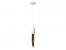 Avenue Lighting HF1901-1-AP-CH - Aspen Collection 1 Light Bubbled Crystal Pendant