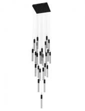Avenue Lighting HF1904-25-GL-BK-SNW - The Original Glacier Snow Collection 25 Light Acyrlic Multi Port Pendant