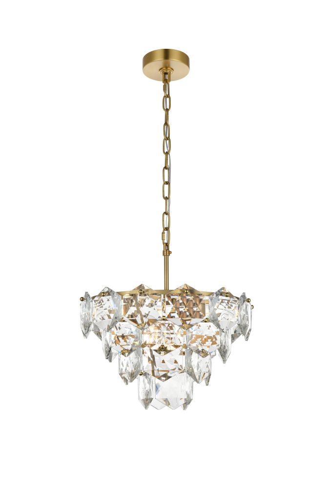 Adaline 16 inch Chandelier in Satin Gold