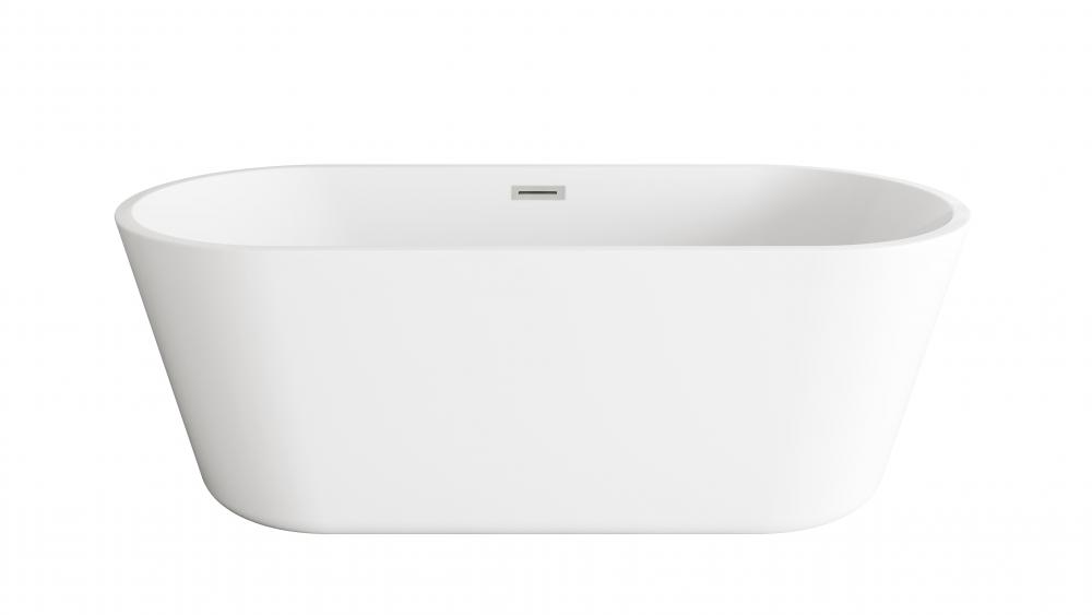 Bathtub 64.9"28.3"22.8" GW with BNK drain kit