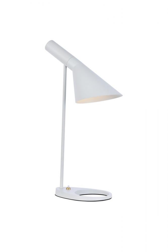 Juniper Table Lamp L13.7"W6.1"H20.3" White