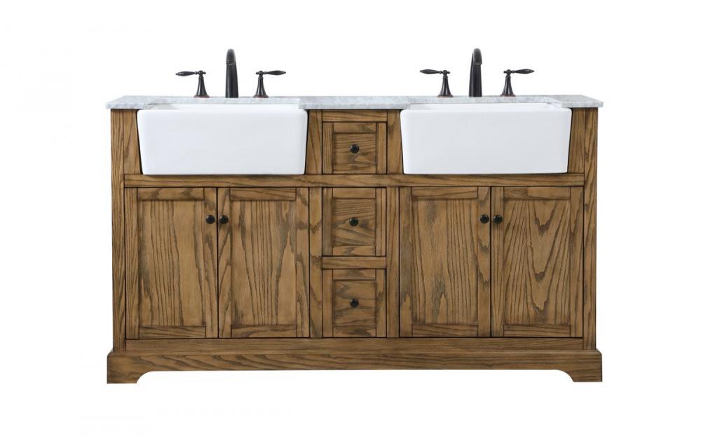 60 inch double bathroom vanity in green