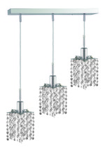 Elegant 1283D-O-P-CL/RC - Mini 3 light Chrome Pendant