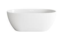 Elegant BT10759GW-WHT - Bathtub 59.0"28.3"23.2" GW with WHT drain kit