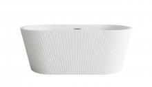Elegant BT30759GW-BNK - Bathtub 59.1 x 29.5 x 22.8 Glossy White