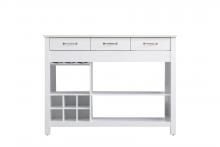 Elegant KD0248WH - Kitchen Island 3Dw 48''Wx26''Dx36''H white