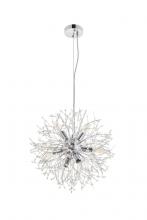 Elegant LD5052D20C - Flores 8 Light Chrome Pendant