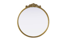 Elegant MR7G36AB - Wall mirror 36"x1.4"x38.3" Antique Brass