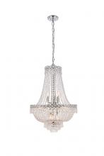 Elegant V1900D20C/RC - Century 12 Light Chrome Chandelier Clear Royal Cut Crystal