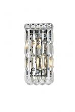 Elegant V2032W6C/RC - Maxime 2 Light Chrome Wall Sconce Clear Royal Cut Crystal