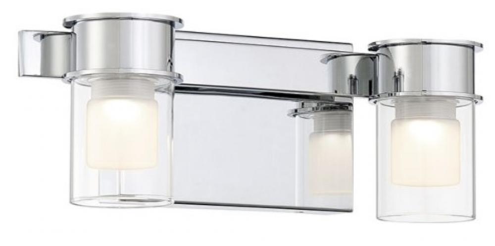 Herald Square - 2 LIGHT LED Bath Chrome