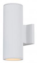 Canarm IOL639WH - REXTON 2 Lt Contemporary Outdoor Wall Lantern, White Finish, Up Down Light Fixture